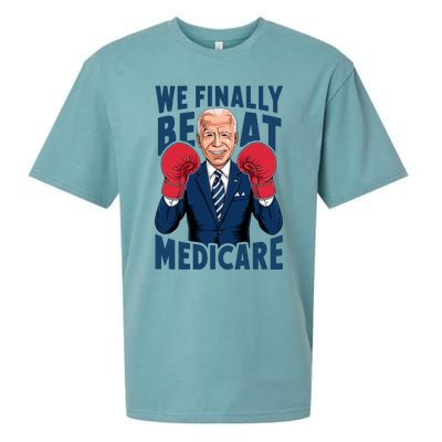 We Finally Beat Medicare Funny Biden Sueded Cloud Jersey T-Shirt