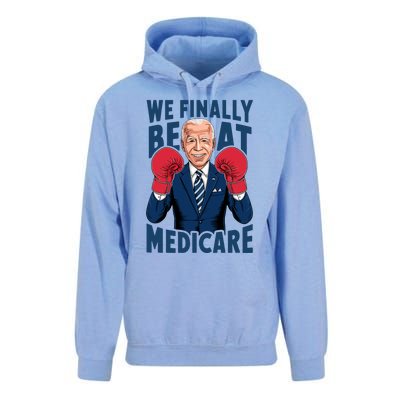 We Finally Beat Medicare Funny Biden Unisex Surf Hoodie