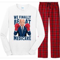 We Finally Beat Medicare Funny Biden Long Sleeve Pajama Set