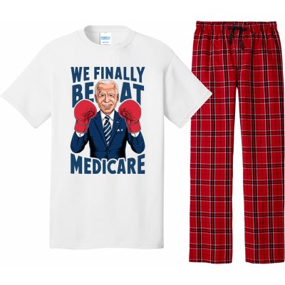 We Finally Beat Medicare Funny Biden Pajama Set