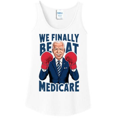 We Finally Beat Medicare Funny Biden Ladies Essential Tank