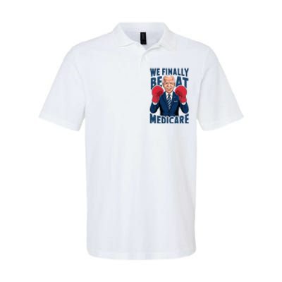 We Finally Beat Medicare Funny Biden Softstyle Adult Sport Polo