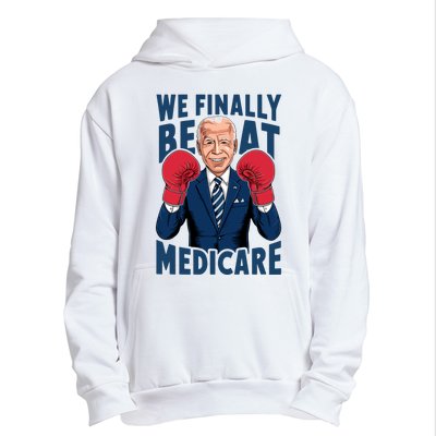 We Finally Beat Medicare Funny Biden Urban Pullover Hoodie