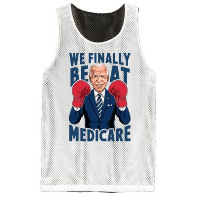 We Finally Beat Medicare Funny Biden Mesh Reversible Basketball Jersey Tank