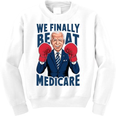 We Finally Beat Medicare Funny Biden Kids Sweatshirt