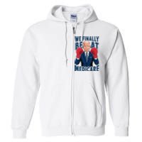 We Finally Beat Medicare Funny Biden Full Zip Hoodie