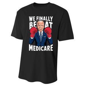 We Finally Beat Medicare Funny Biden Performance Sprint T-Shirt