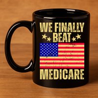 We Finally Beat Medicare 11oz C Handle Ceramic Mug