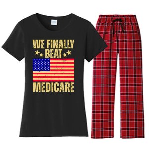 We Finally Beat Medicare Women's Flannel Pajama Set