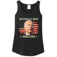 We Finally Beat Medicare Funny Biden Ladies Essential Tank