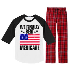 We Finally Beat Medicare Funny Politics 2024 Election Raglan Sleeve Pajama Set