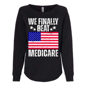 We Finally Beat Medicare Funny Politics 2024 Election Womens California Wash Sweatshirt