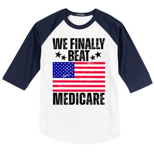 We Finally Beat Medicare Funny Politics 2024 Election Baseball Sleeve Shirt