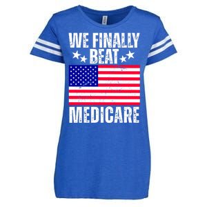 We Finally Beat Medicare Funny Politics 2024 Election Enza Ladies Jersey Football T-Shirt