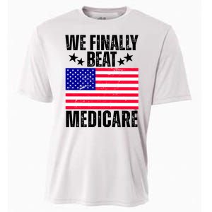 We Finally Beat Medicare Funny Politics 2024 Election Cooling Performance Crew T-Shirt