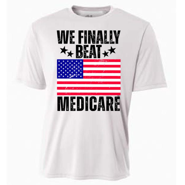 We Finally Beat Medicare Funny Politics 2024 Election Cooling Performance Crew T-Shirt