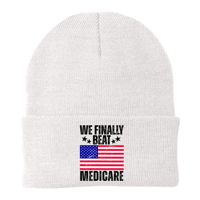 We Finally Beat Medicare Funny Politics 2024 Election Knit Cap Winter Beanie