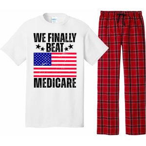 We Finally Beat Medicare Funny Politics 2024 Election Pajama Set