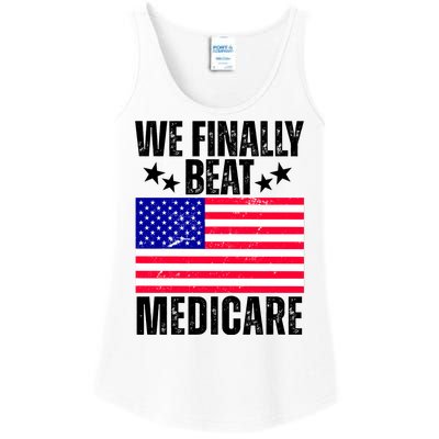 We Finally Beat Medicare Funny Politics 2024 Election Ladies Essential Tank