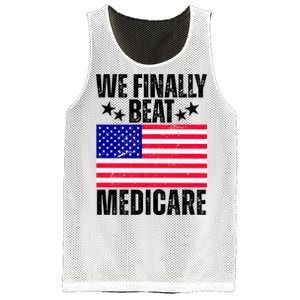 We Finally Beat Medicare Funny Politics 2024 Election Mesh Reversible Basketball Jersey Tank