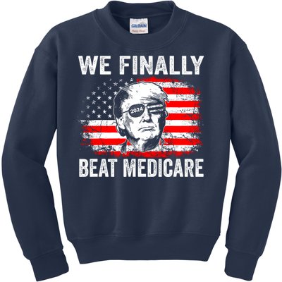 We Finally Beat Medicare Funny Biden Kids Sweatshirt