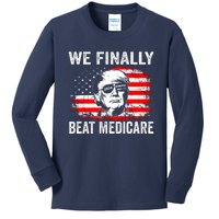 We Finally Beat Medicare Funny Biden Kids Long Sleeve Shirt