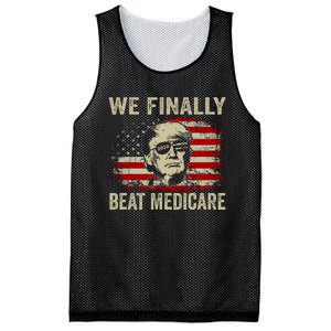 We Finally Beat Medicare Funny Biden Mesh Reversible Basketball Jersey Tank