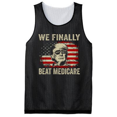 We Finally Beat Medicare Funny Biden Mesh Reversible Basketball Jersey Tank