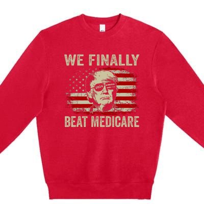 We Finally Beat Medicare Funny Biden Premium Crewneck Sweatshirt