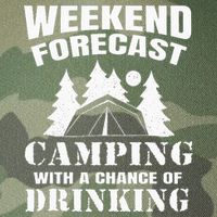 Weekend Forecast Camping With A Chance Of Drinking Themed Legacy Tie Dye Trucker Hat
