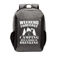 Weekend Forecast Camping With A Chance Of Drinking Themed Vector Backpack