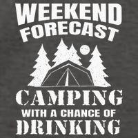 Weekend Forecast Camping With A Chance Of Drinking Themed Vector Backpack