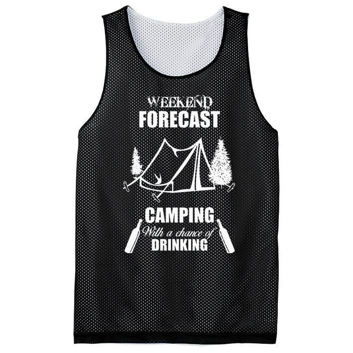 Weekend Forecast Camping With A Chance Of Drinking Mesh Reversible Basketball Jersey Tank