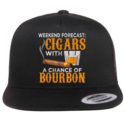 Weekend Forecast Cigars Chance Of Bourbon Cigar For Dad Flatbill Hat