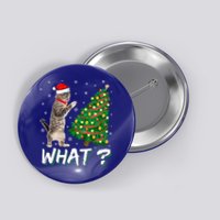 What Funny Cat Pushing Christmas Tree Over Cat Xmas Gift Button