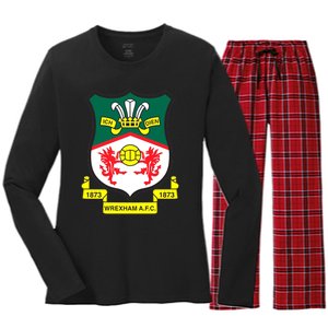 Wrexham Football Club Champion Wale Women's Long Sleeve Flannel Pajama Set 