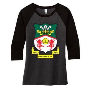 Wrexham Football Club Champion Wale Women's Tri-Blend 3/4-Sleeve Raglan Shirt