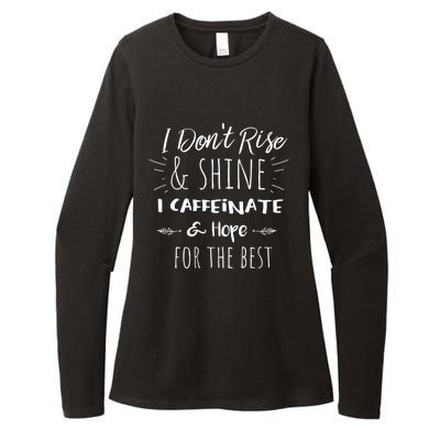 Women Funny Coffee Coffee Lover Saying Gift For Her Mom Wine Womens CVC Long Sleeve Shirt