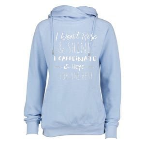 Women Funny Coffee Coffee Lover Saying Gift For Her Mom Wine Womens Funnel Neck Pullover Hood