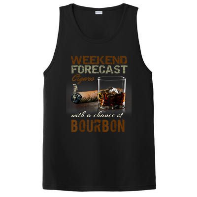 Weekend Forecast Cigars With Chance Bourbon Men PosiCharge Competitor Tank