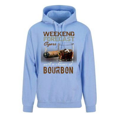 Weekend Forecast Cigars With Chance Bourbon Men Unisex Surf Hoodie