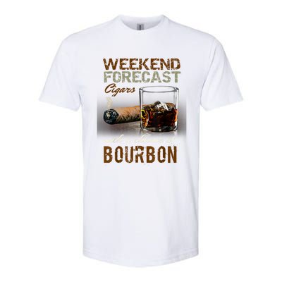 Weekend Forecast Cigars With Chance Bourbon Men Softstyle CVC T-Shirt