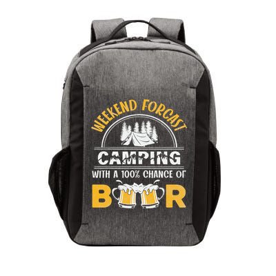 Weekend Forcast Camping With A 100 Chance Of Beer Vintage Vector Backpack