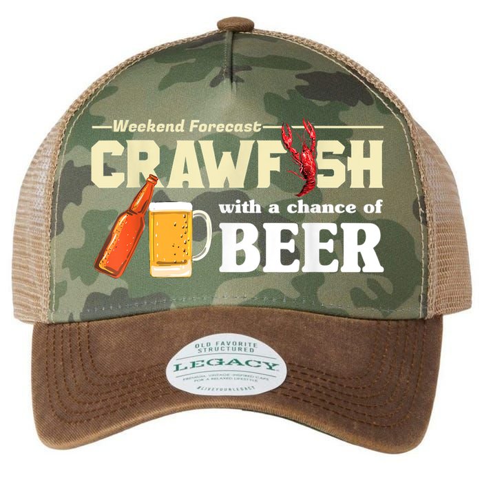 Weekend Forecast Crawfish With A Chance Of Beer Legacy Tie Dye Trucker Hat