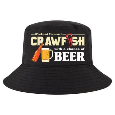 Weekend Forecast Crawfish With A Chance Of Beer Cool Comfort Performance Bucket Hat