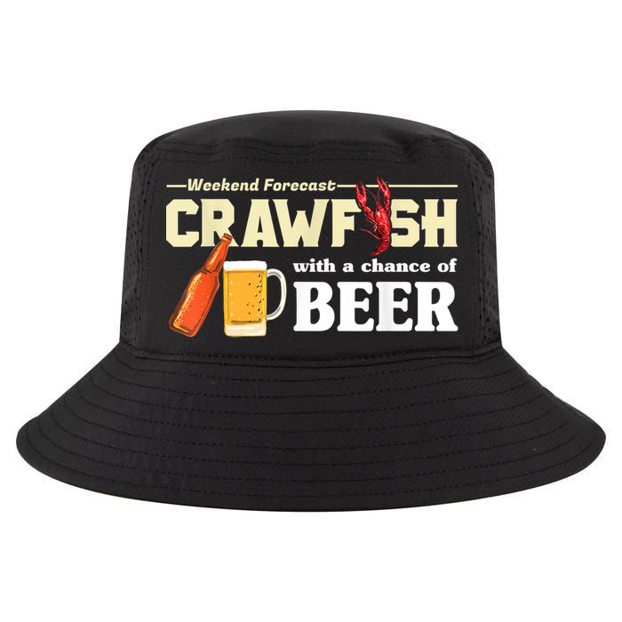 Weekend Forecast Crawfish With A Chance Of Beer Cool Comfort Performance Bucket Hat