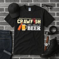 Weekend Forecast Crawfish With A Chance Of Beer Tall T-Shirt
