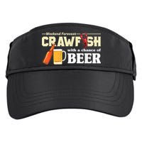Weekend Forecast Crawfish With A Chance Of Beer Adult Drive Performance Visor