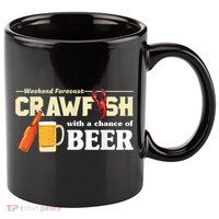Weekend Forecast Crawfish With A Chance Of Beer 11oz C Handle Ceramic Mug