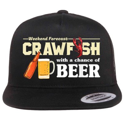 Weekend Forecast Crawfish With A Chance Of Beer Flatbill Hat